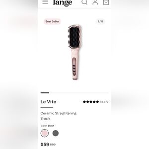 L'ange Le Vite Hair Brush - Blush Pink